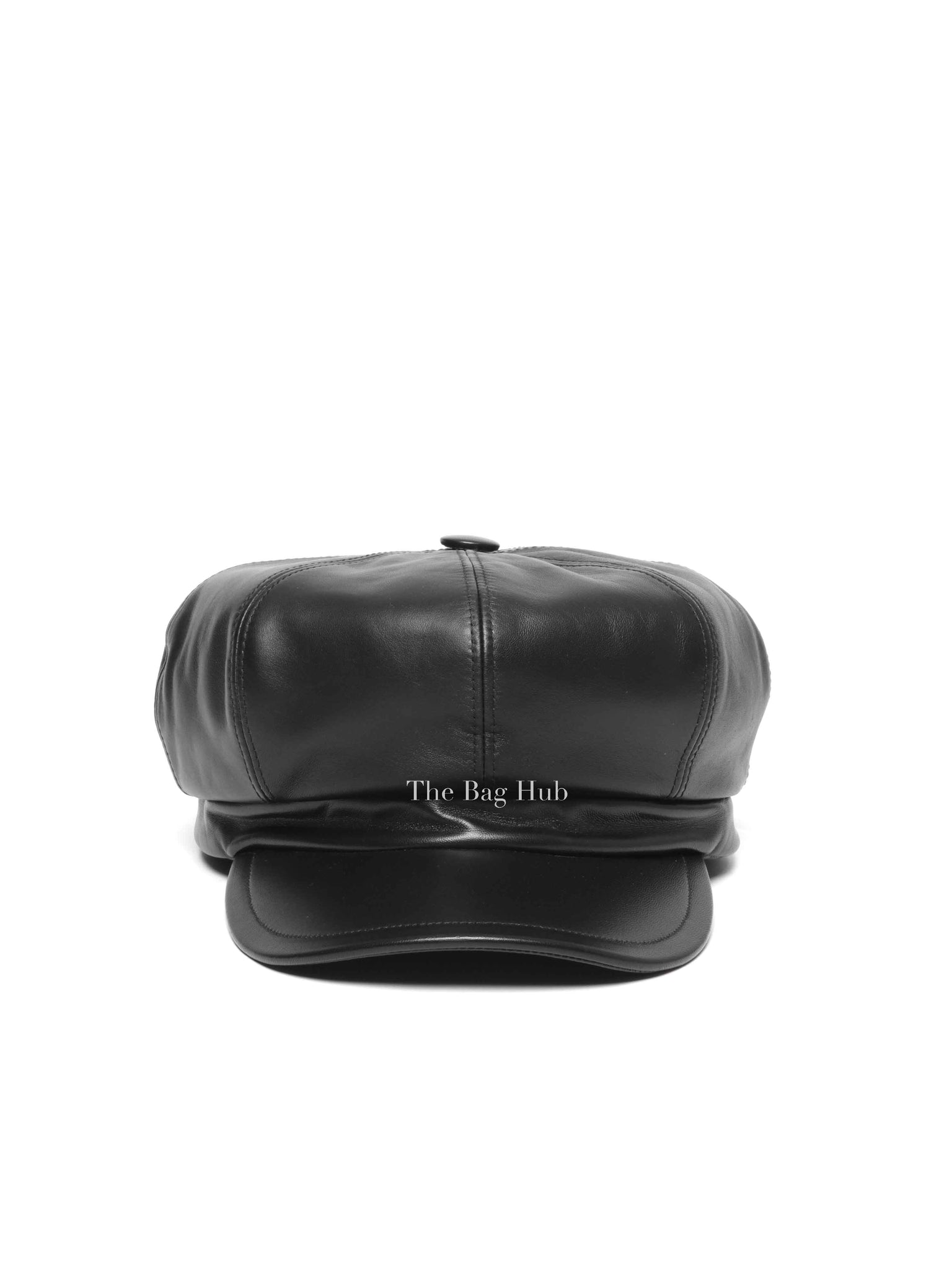 Prada Black Leather Cap