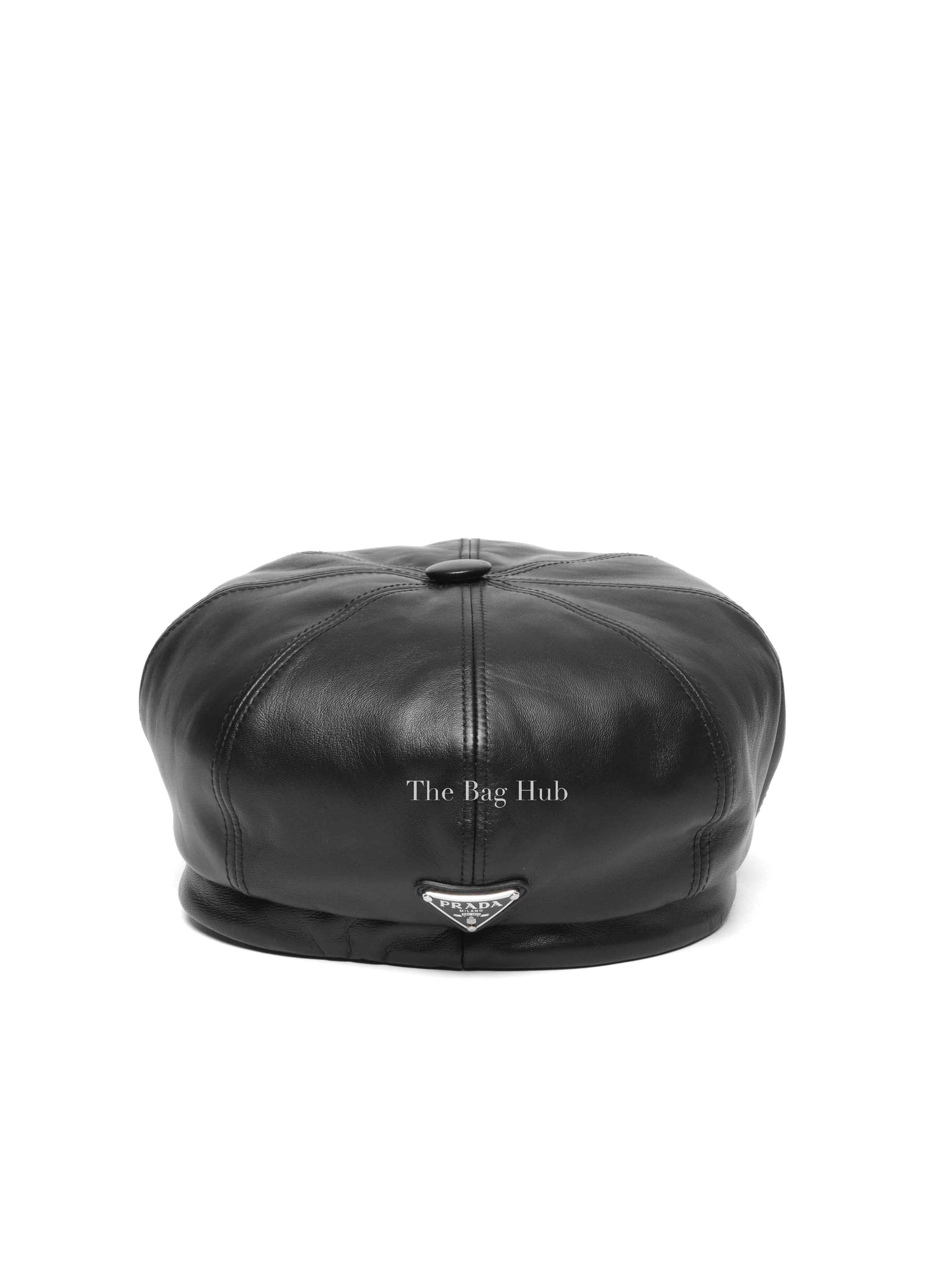 Prada Black Leather Cap