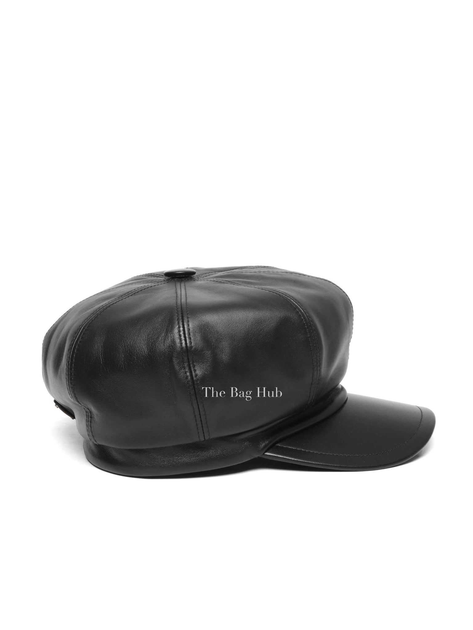 Prada Black Leather Cap