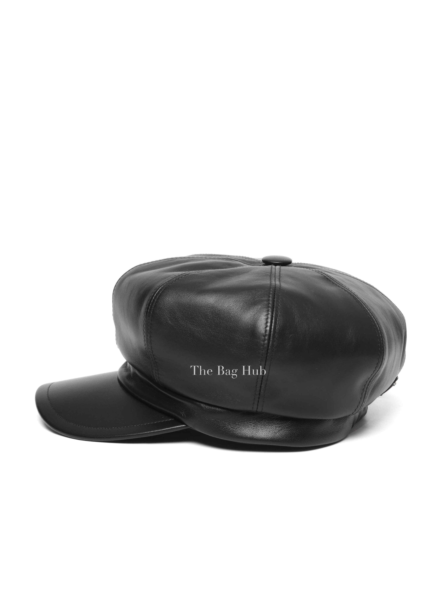 Prada Black Leather Cap