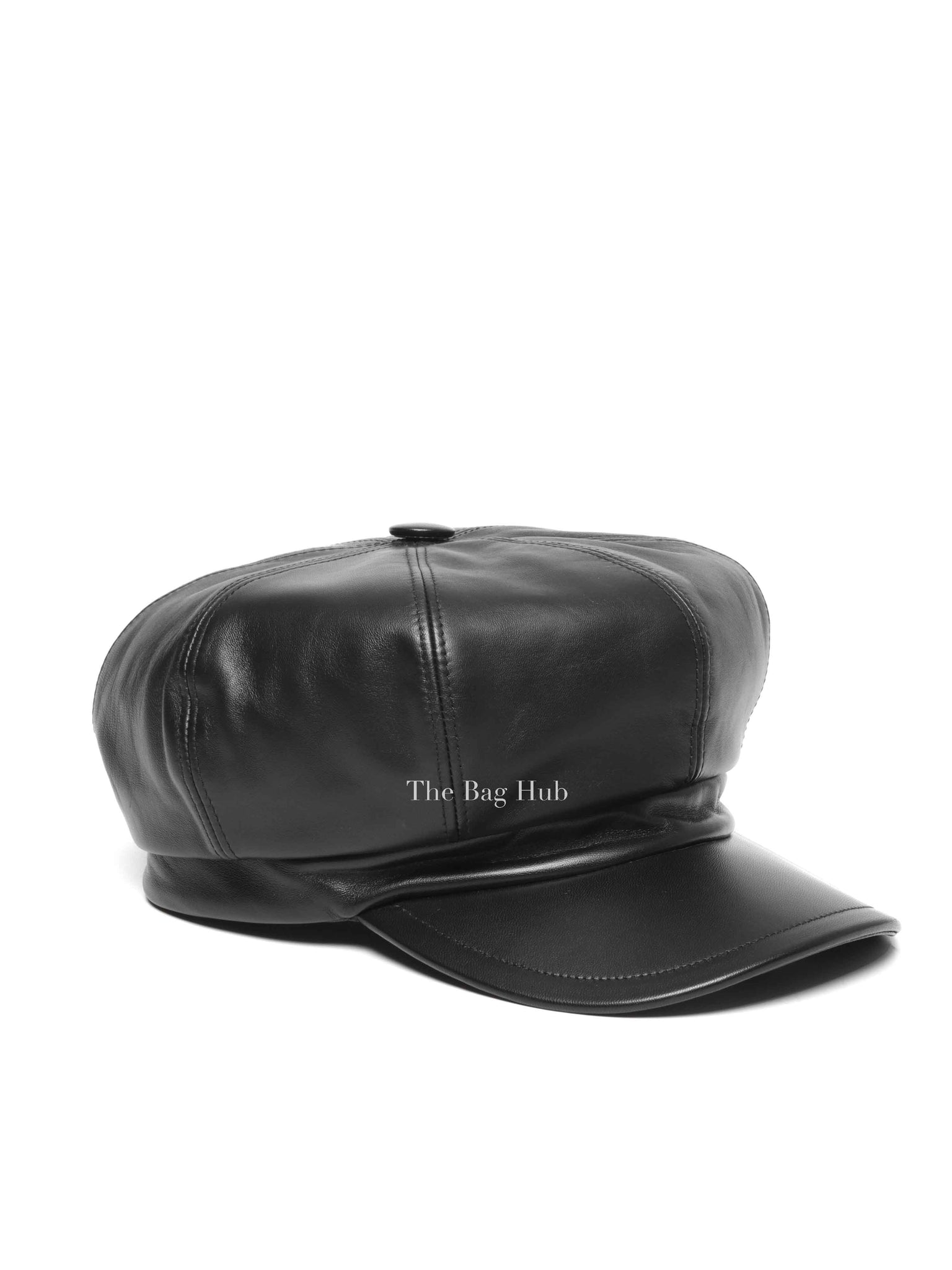 Prada Black Leather Cap