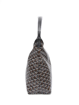 Goyard Black Canvas Boheme Hobo Bag
