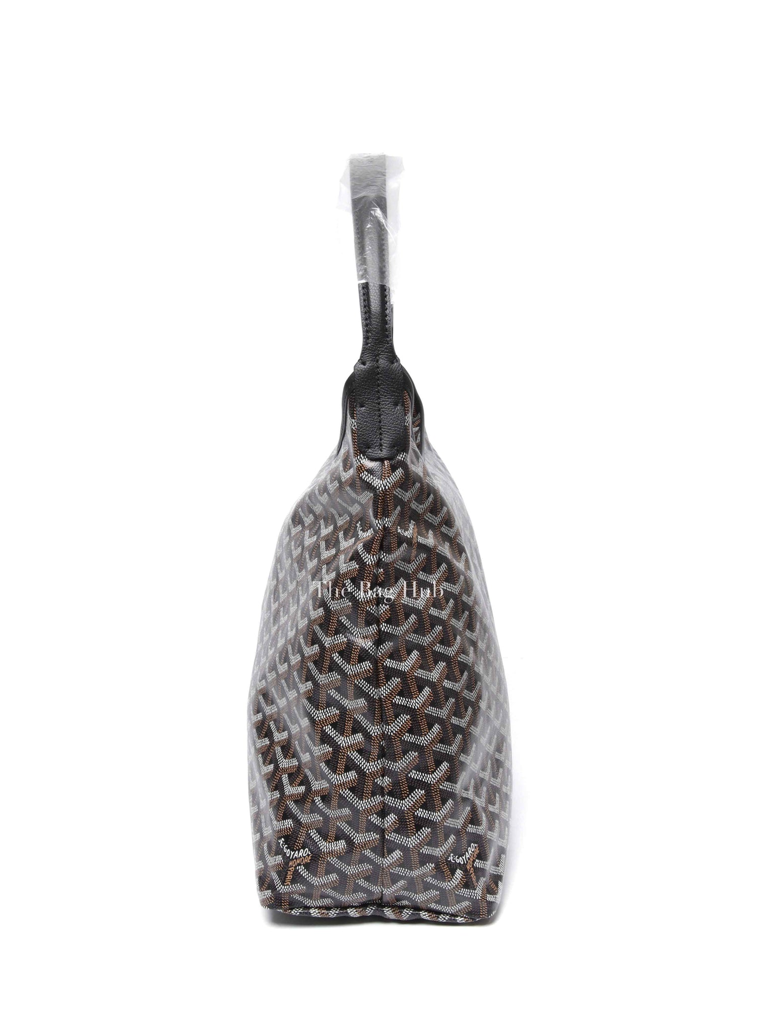 Goyard Black Canvas Boheme Hobo Bag