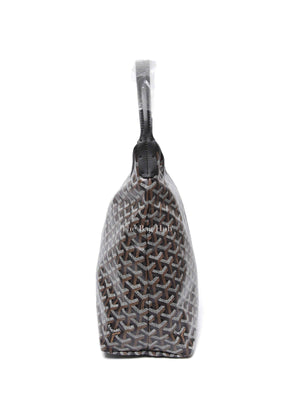 Goyard Black Canvas Boheme Hobo Bag