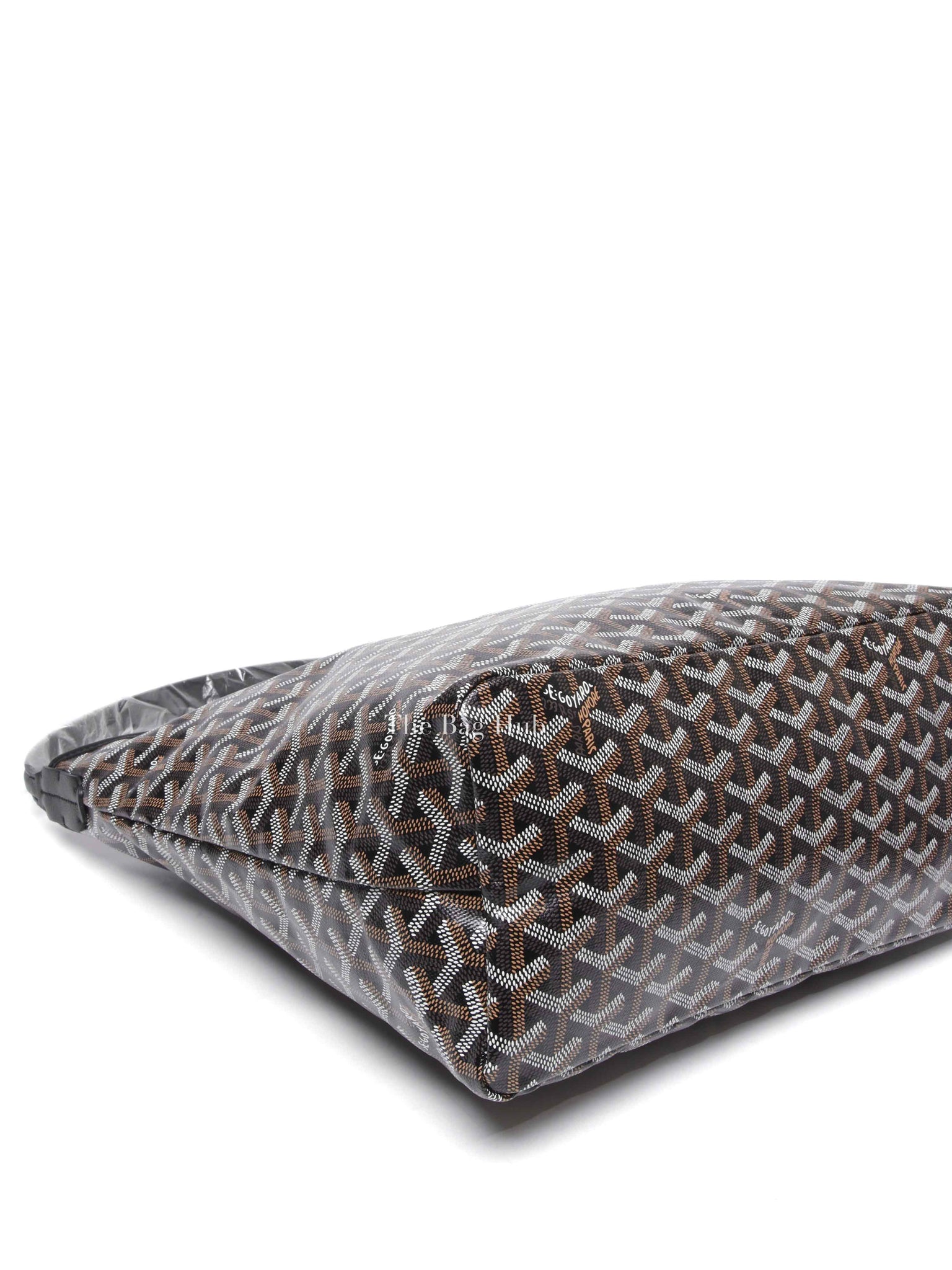 Goyard Black Canvas Boheme Hobo Bag