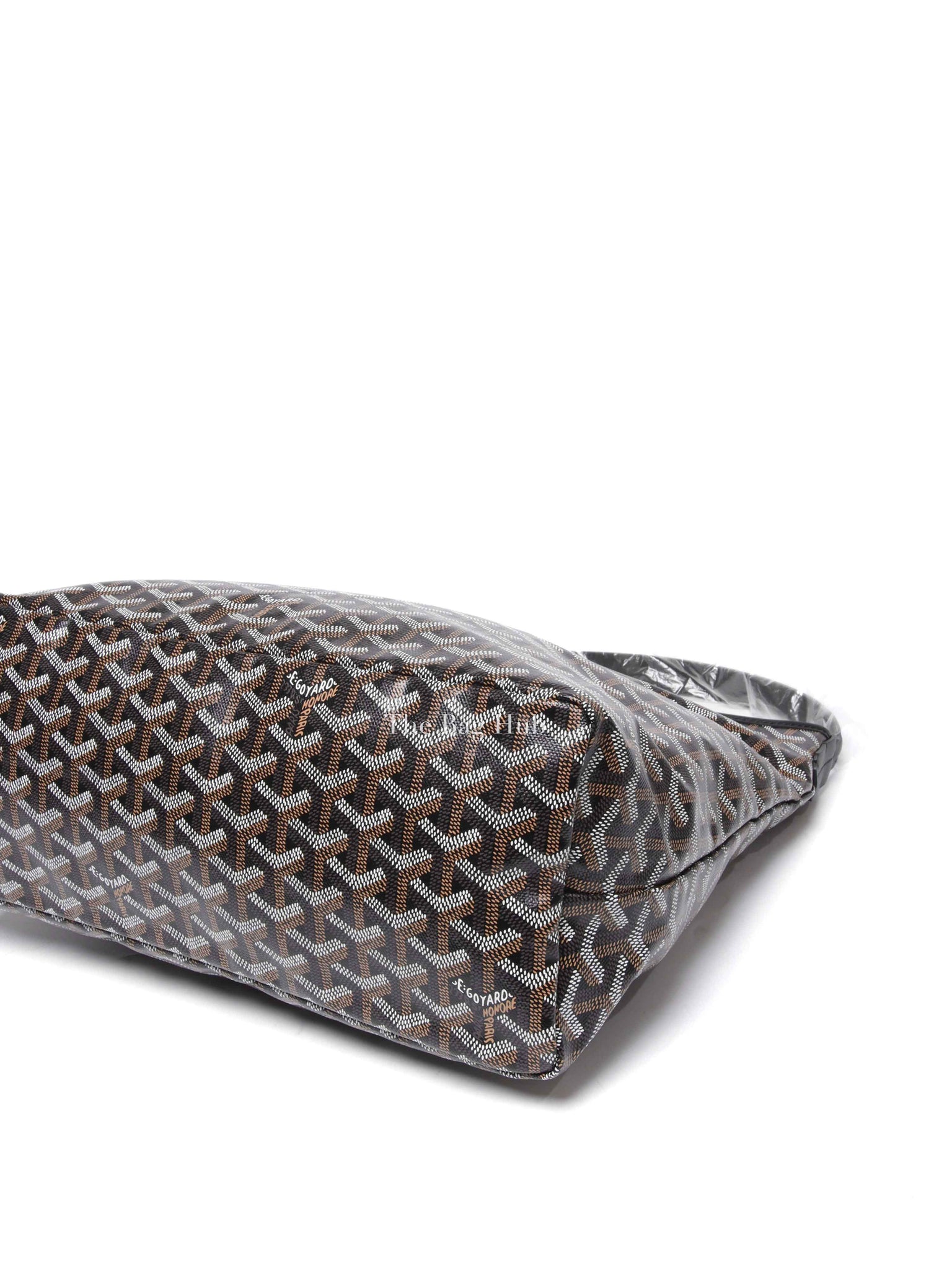 Goyard Black Canvas Boheme Hobo Bag