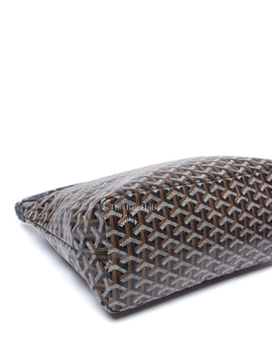 Goyard Black Canvas Boheme Hobo Bag