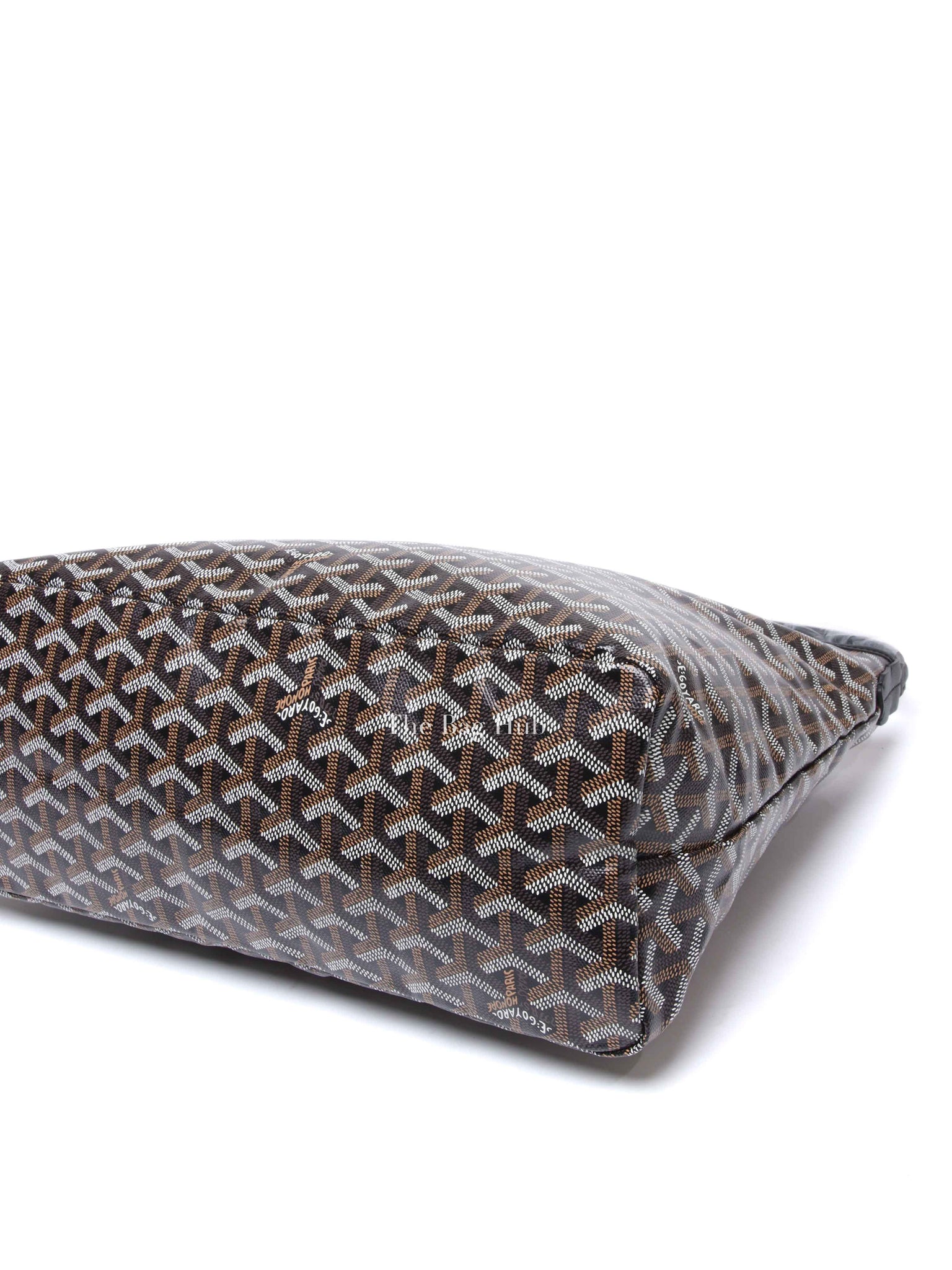 Goyard Black Canvas Boheme Hobo Bag