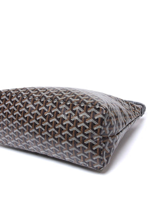 Goyard Black Canvas Boheme Hobo Bag