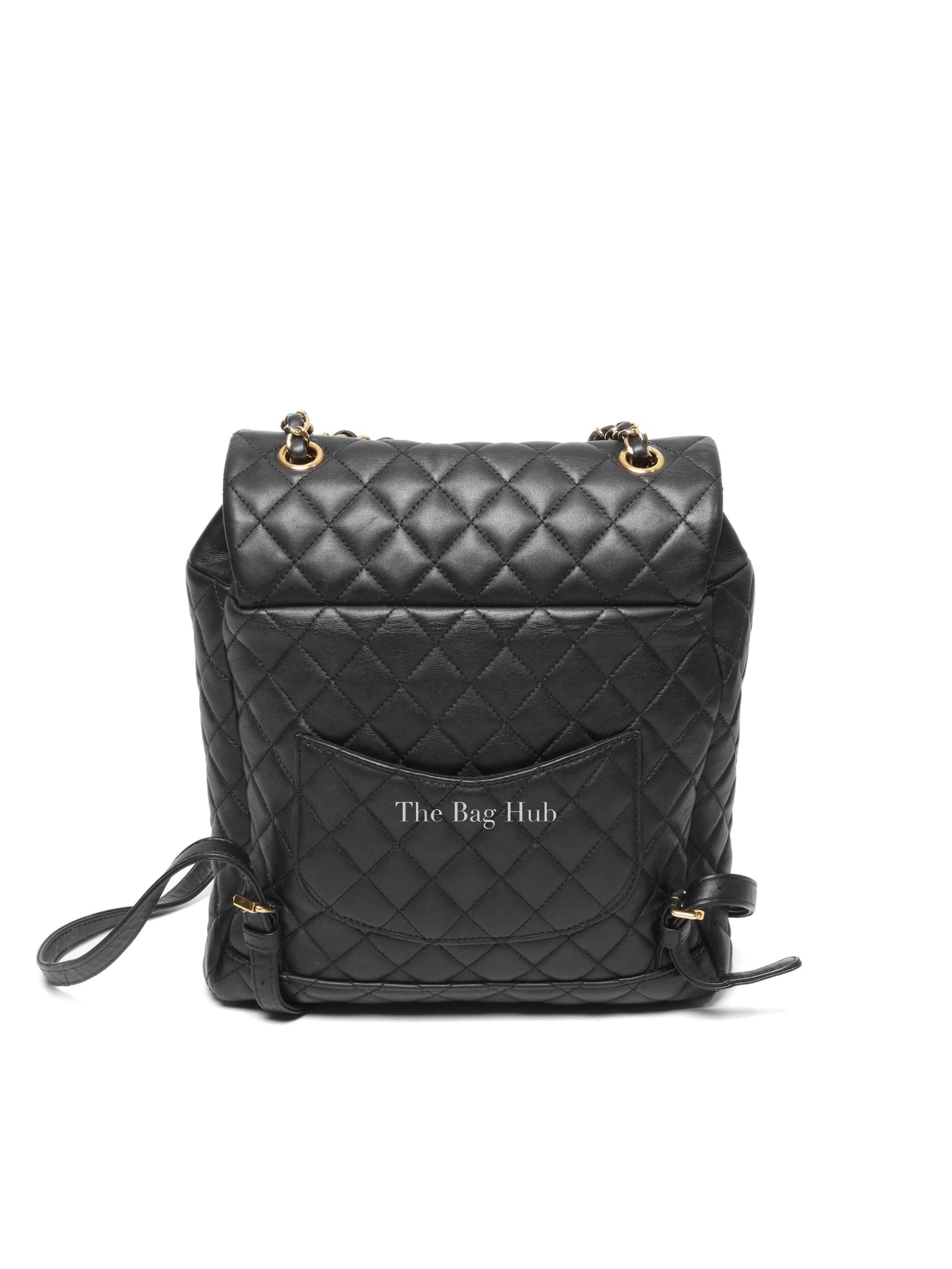 Chanel Black Leather Quilted Urban Spirit Large Backpack
