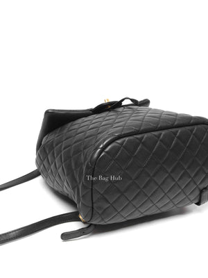 Chanel Black Leather Quilted Urban Spirit Large Backpack