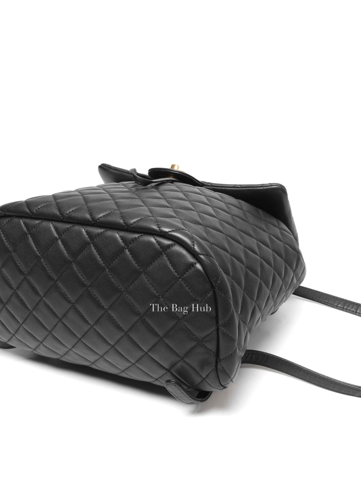 Chanel Black Leather Quilted Urban Spirit Large Backpack