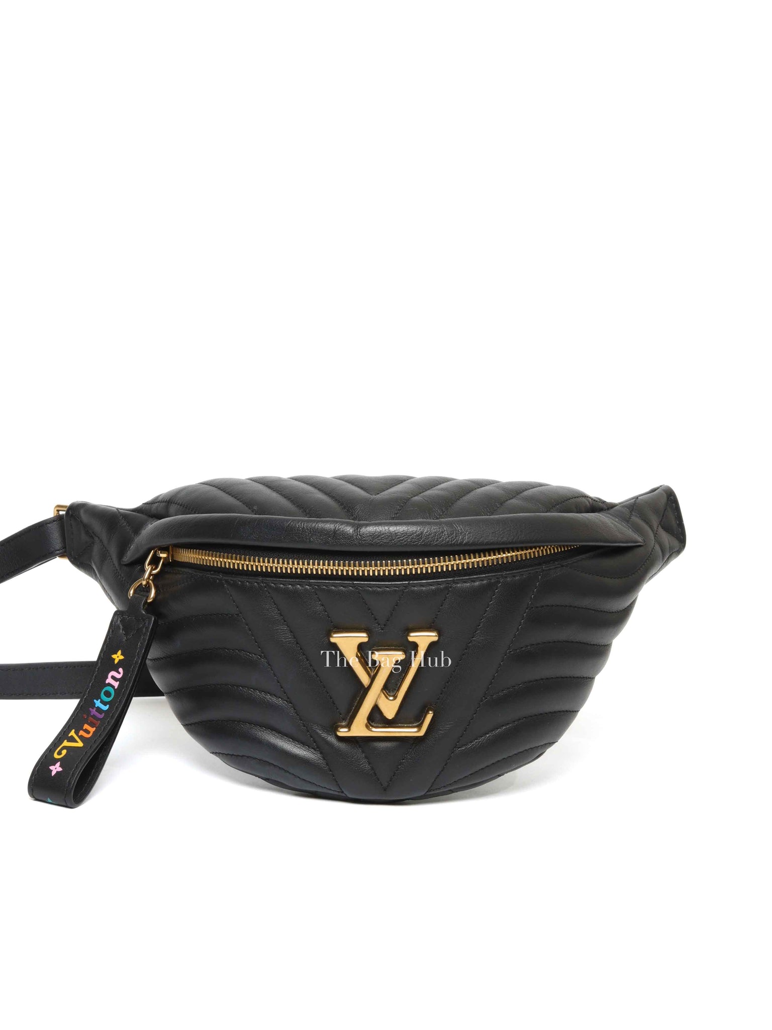 Louis Vuitton Black Leather New Wave Bumbag