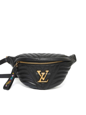 Louis Vuitton Black Leather New Wave Bumbag