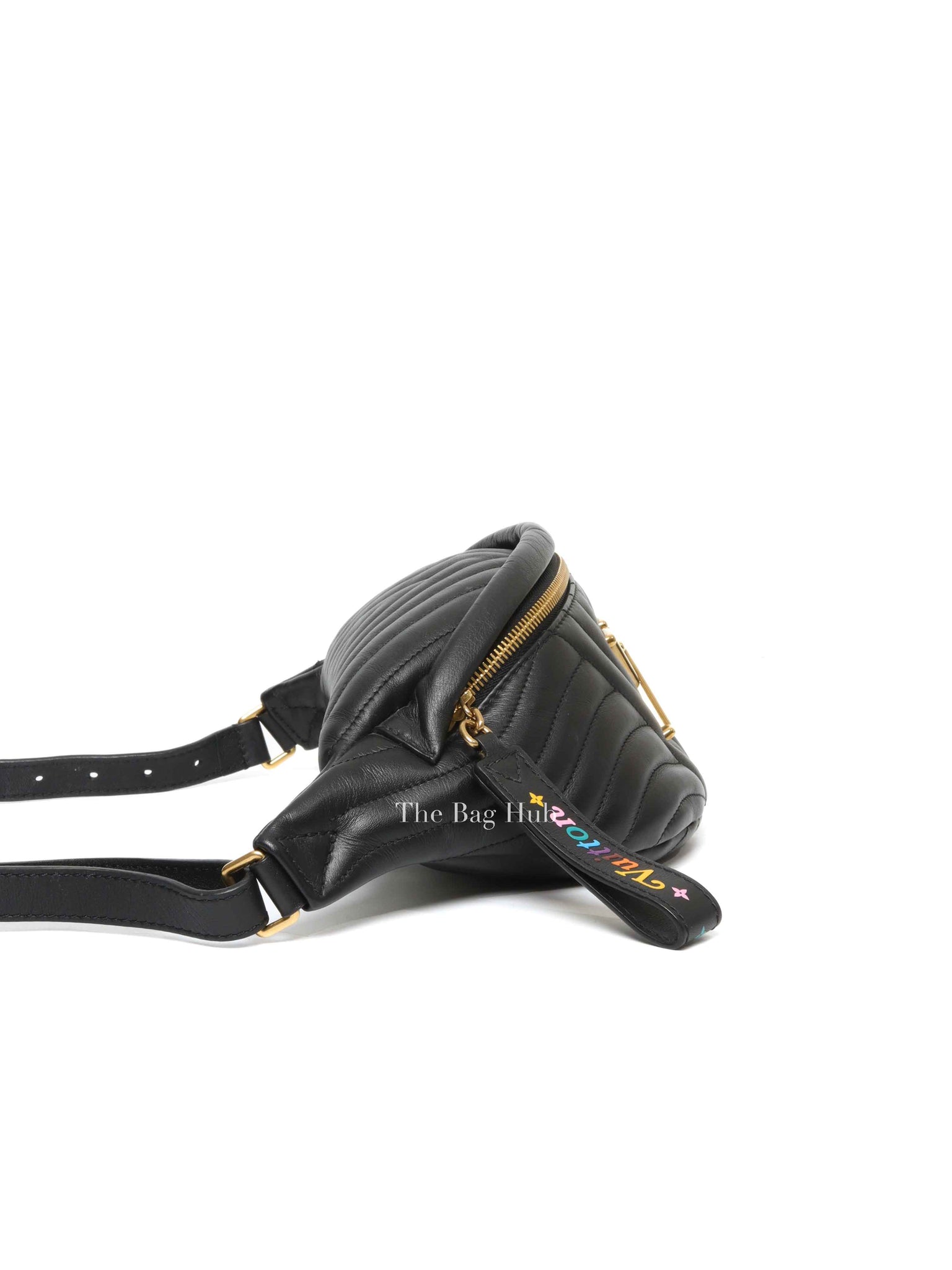 Louis Vuitton Black Leather New Wave Bumbag