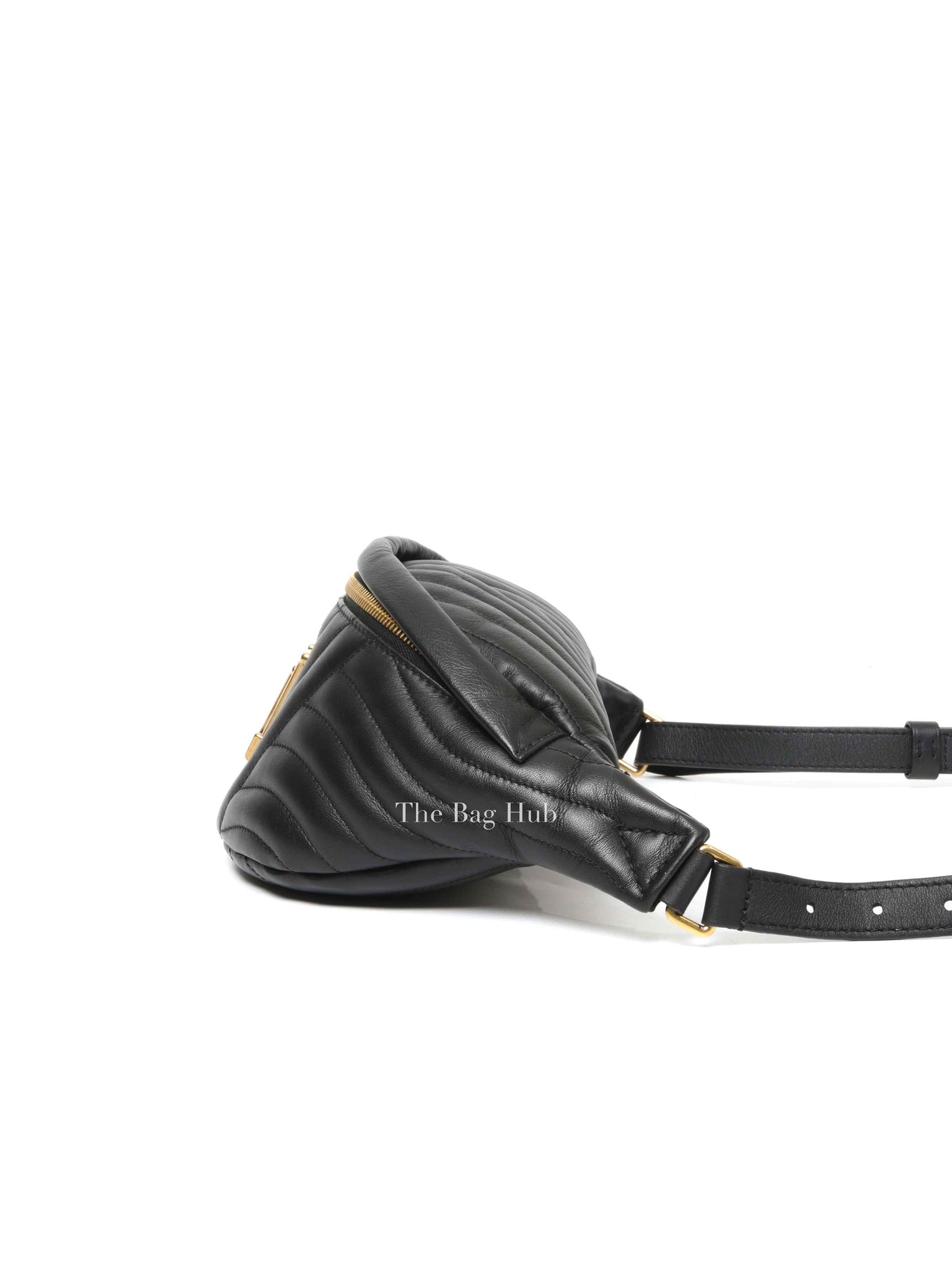 Louis Vuitton Black Leather New Wave Bumbag