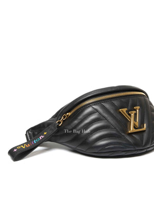 Louis Vuitton Black Leather New Wave Bumbag