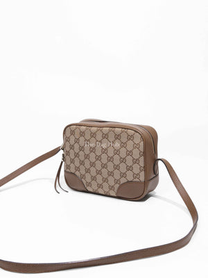 Gucci Beige Tabacco Monogram Mini Bree Messenger Bag