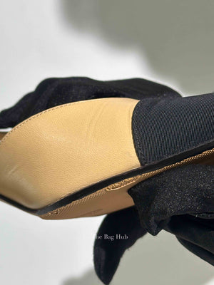 Chanel Black/Beige Slingback Pumps Size 37.5