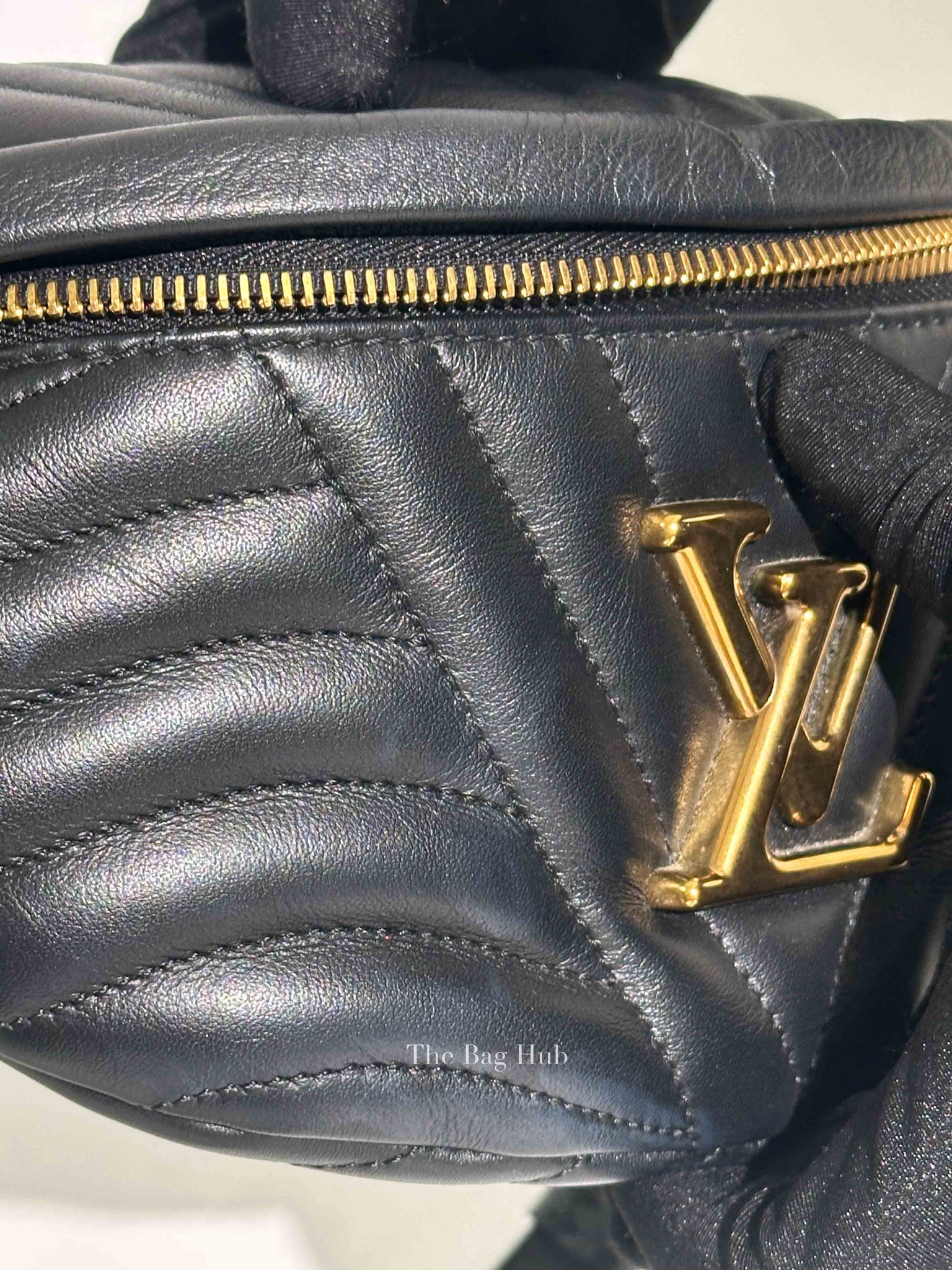 Louis Vuitton Black Leather New Wave Bumbag