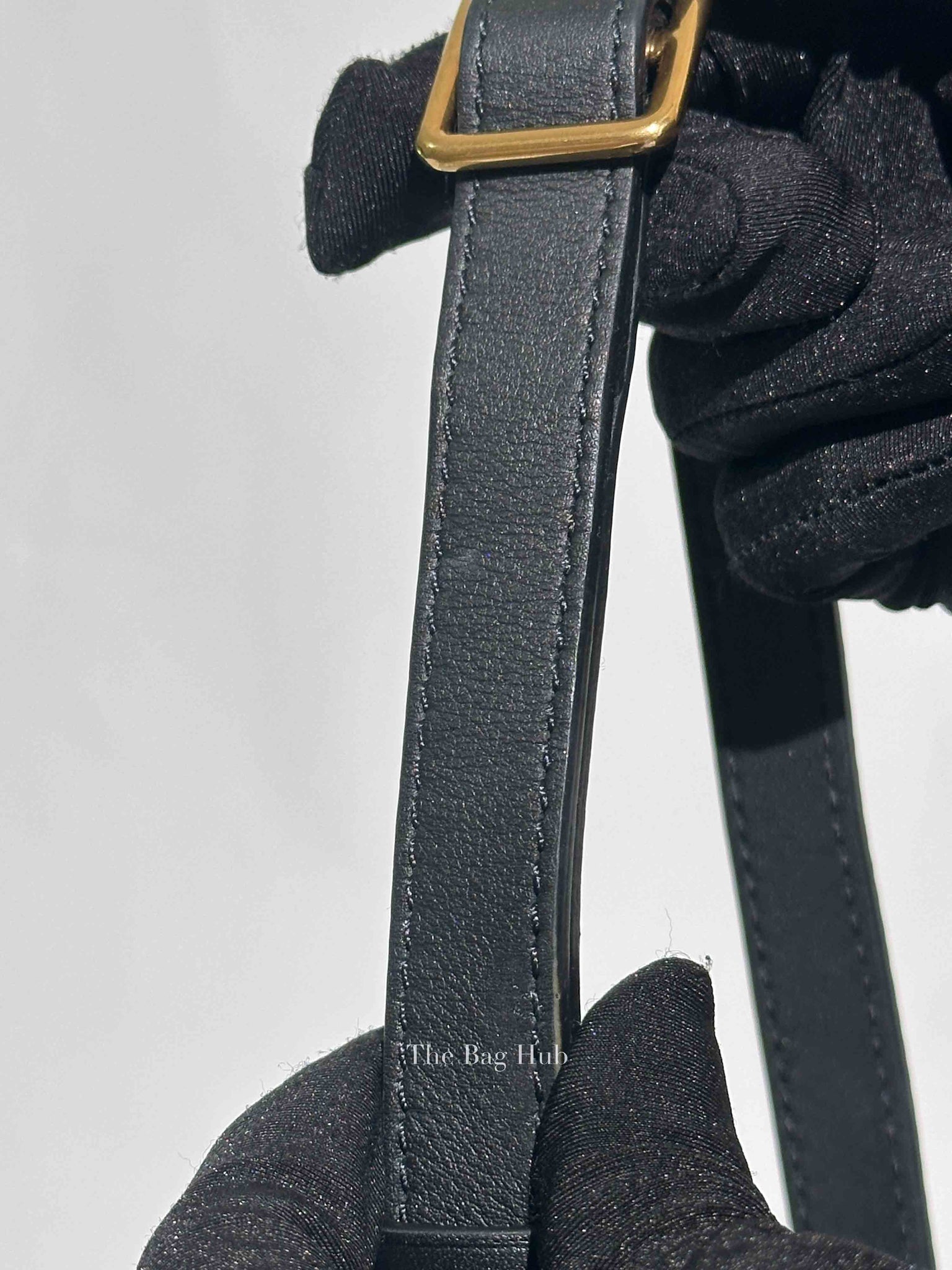 Louis Vuitton Black Leather New Wave Bumbag