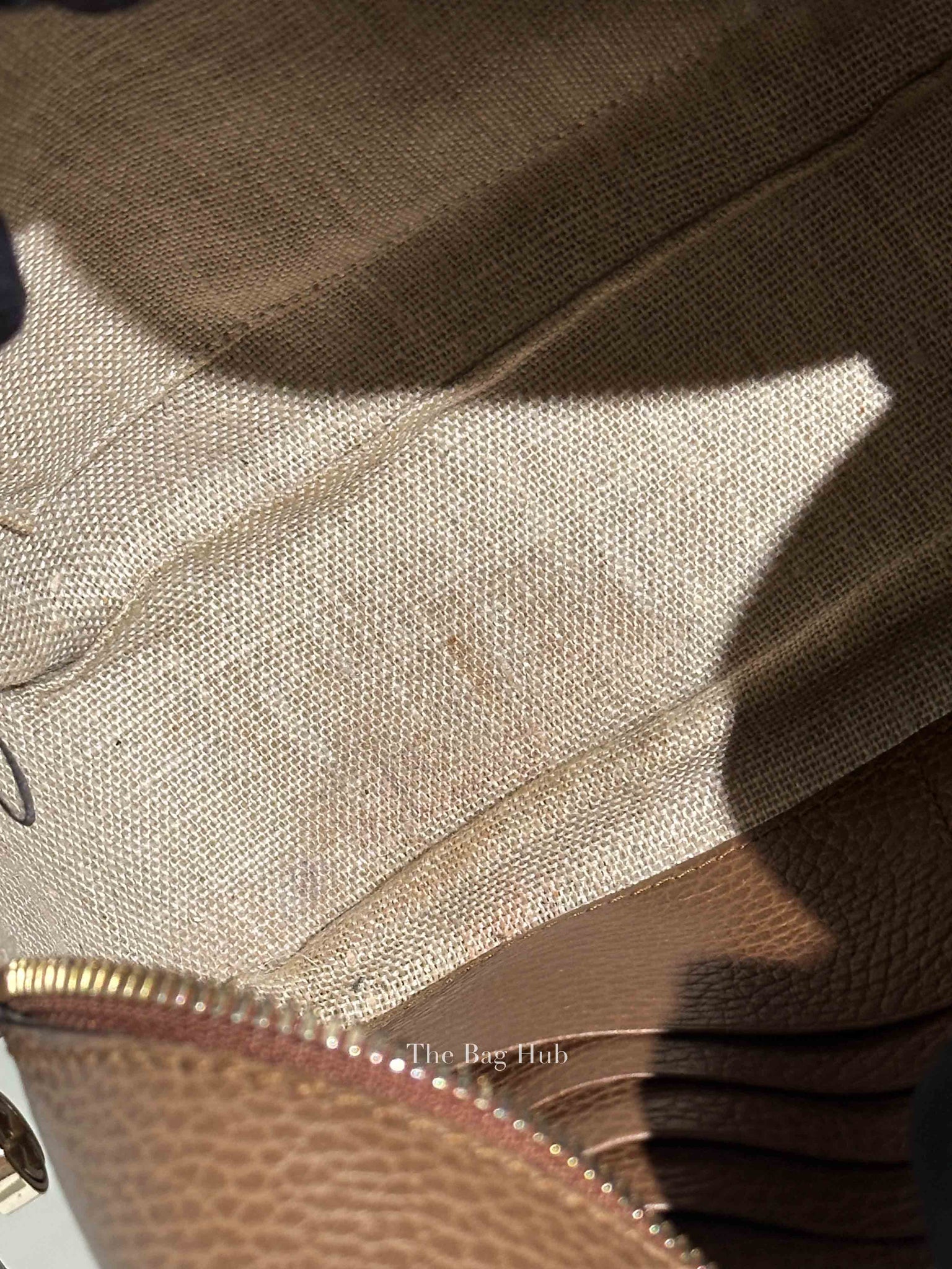 Gucci Beige Tabacco Monogram Mini Bree Messenger Bag