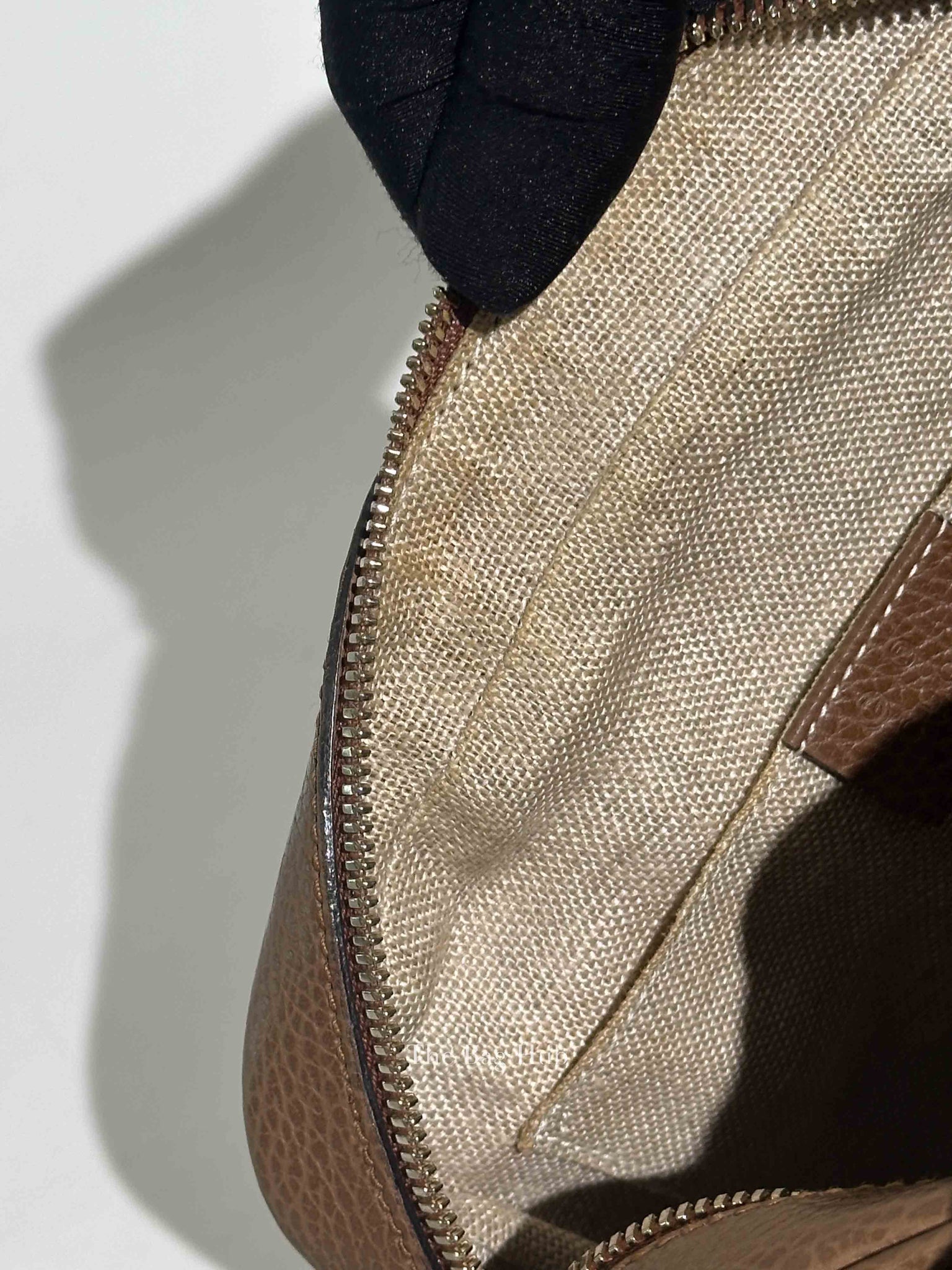 Gucci Beige Tabacco Monogram Mini Bree Messenger Bag