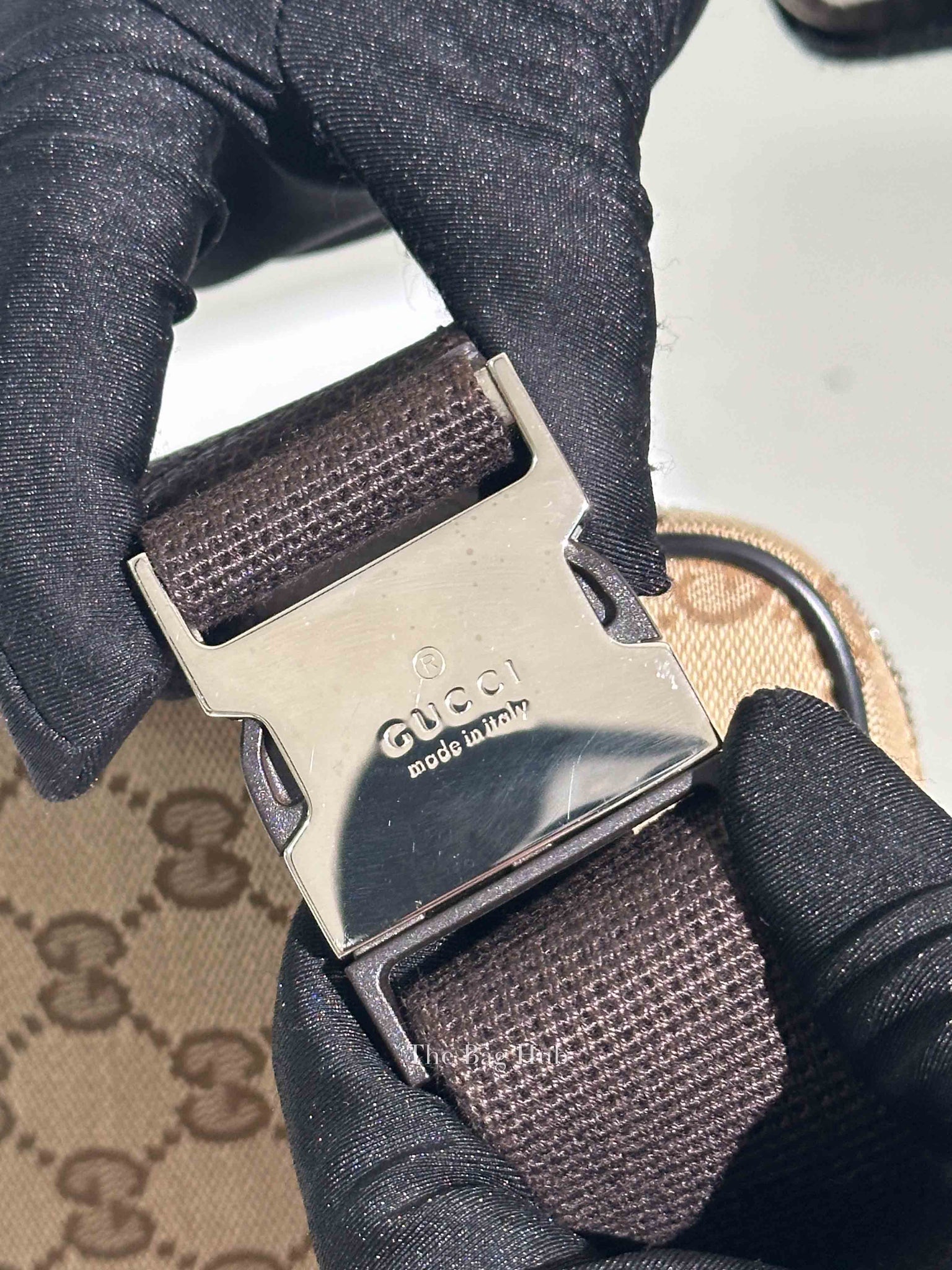 Gucci Beige/Brown GG Canvas and Leather Belt Bag