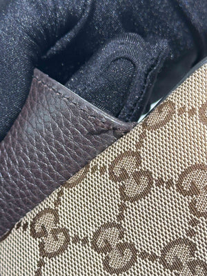 Gucci Beige/Brown GG Canvas and Leather Belt Bag