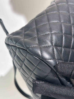 Chanel Black Leather Quilted Urban Spirit Large Backpack