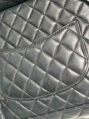 Chanel Black Leather Quilted Urban Spirit Large Backpack