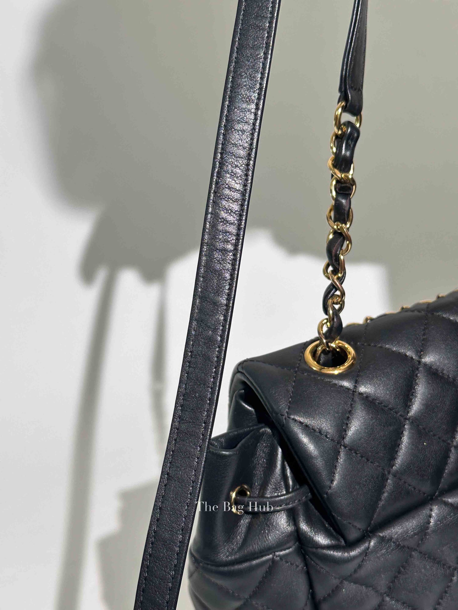 Chanel Black Leather Quilted Urban Spirit Large Backpack