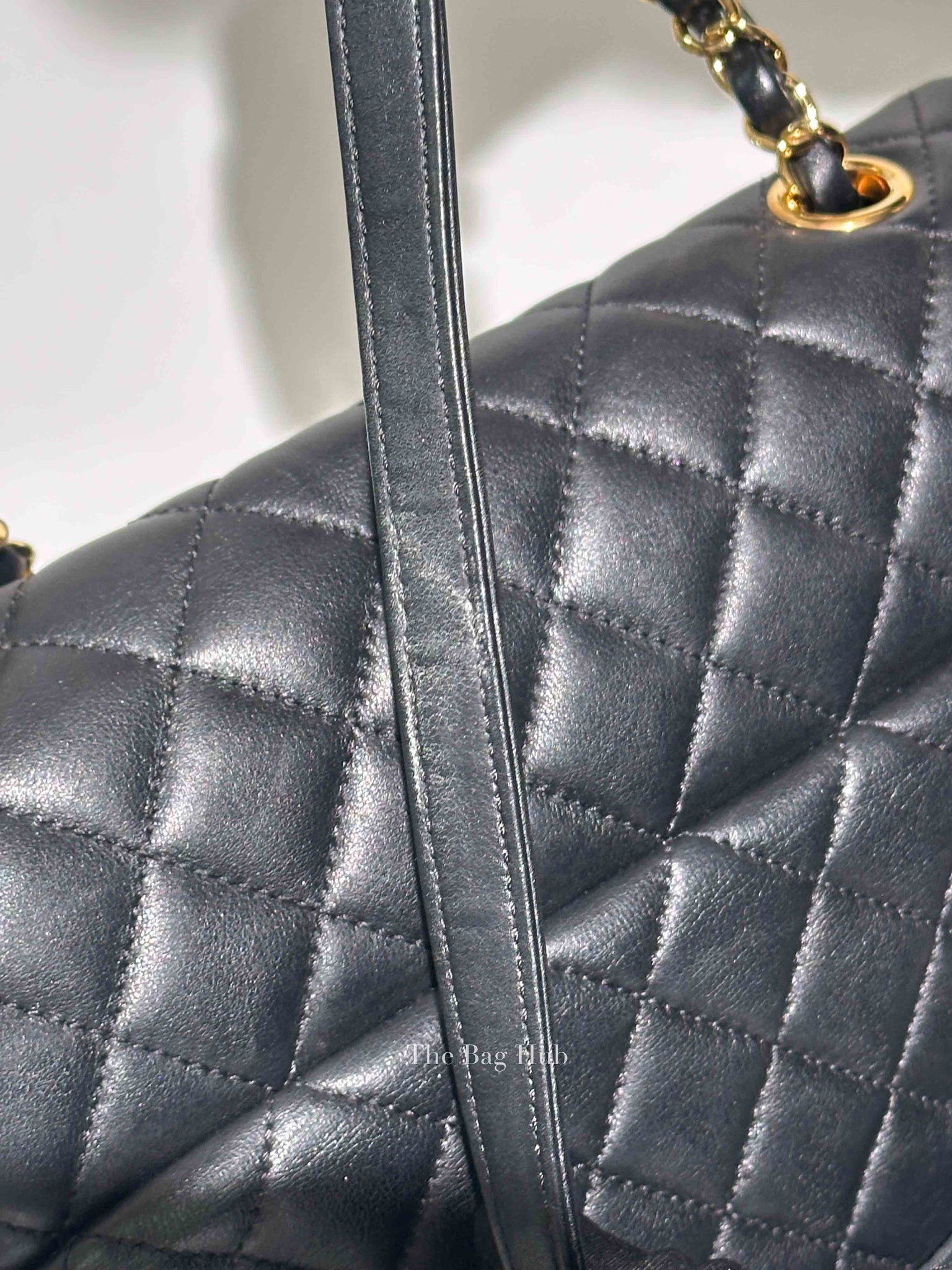 Chanel Black Leather Quilted Urban Spirit Large Backpack