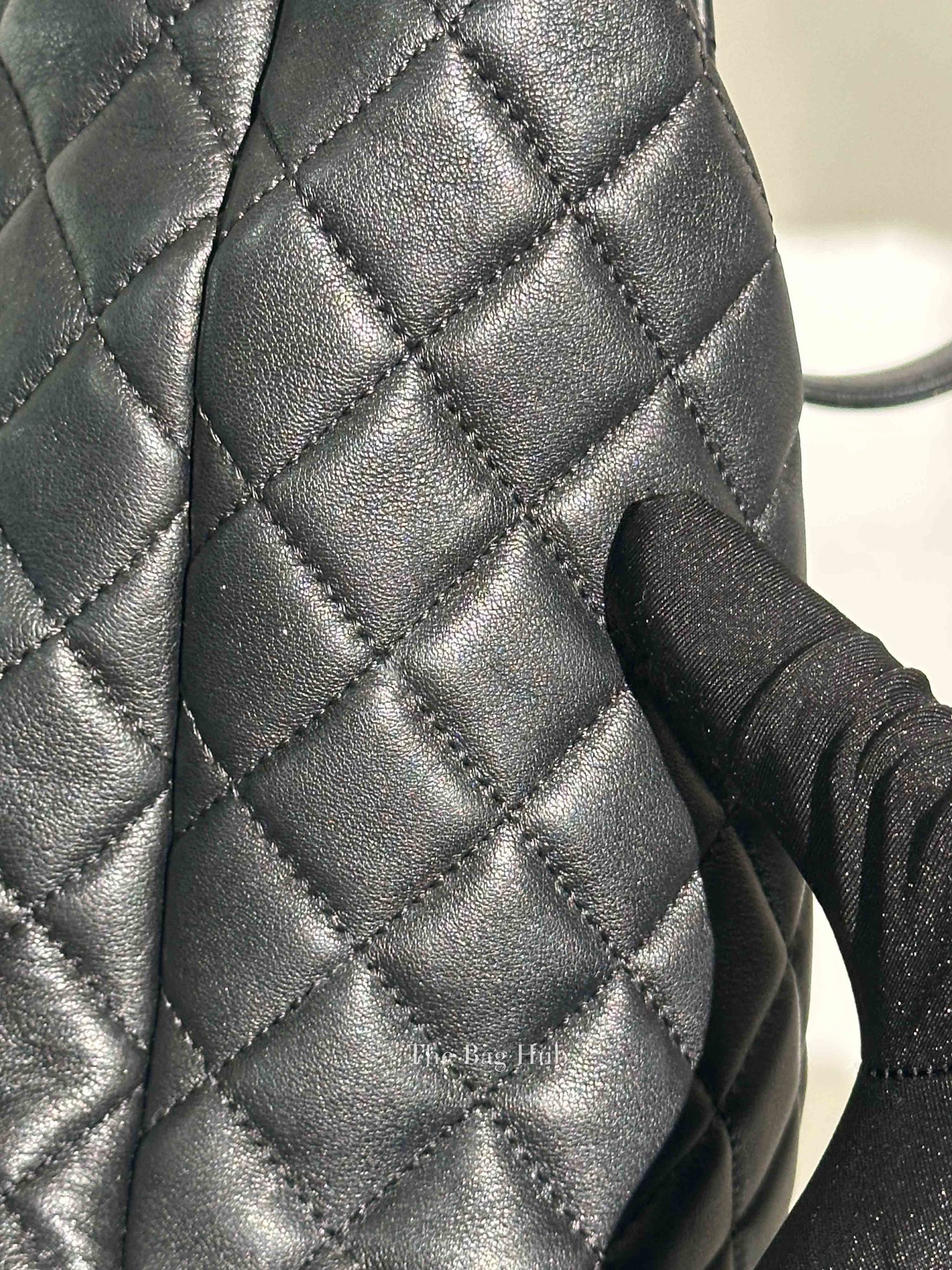 Chanel Black Leather Quilted Urban Spirit Large Backpack