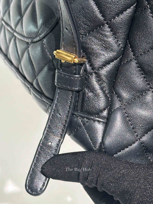 Chanel Black Leather Quilted Urban Spirit Large Backpack