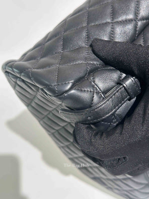 Chanel Black Leather Quilted Urban Spirit Large Backpack