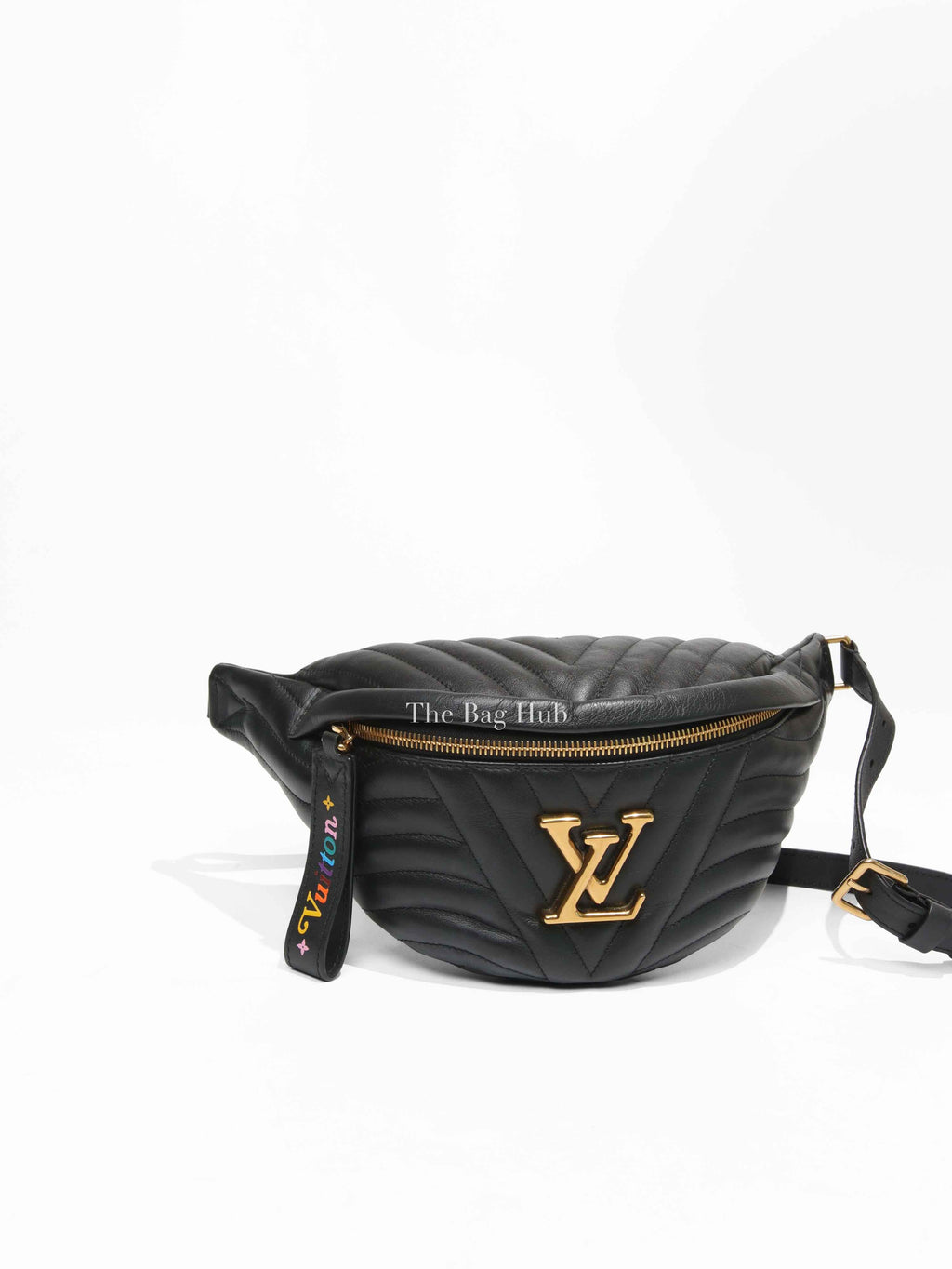 Louis Vuitton Black Leather New Wave Bumbag