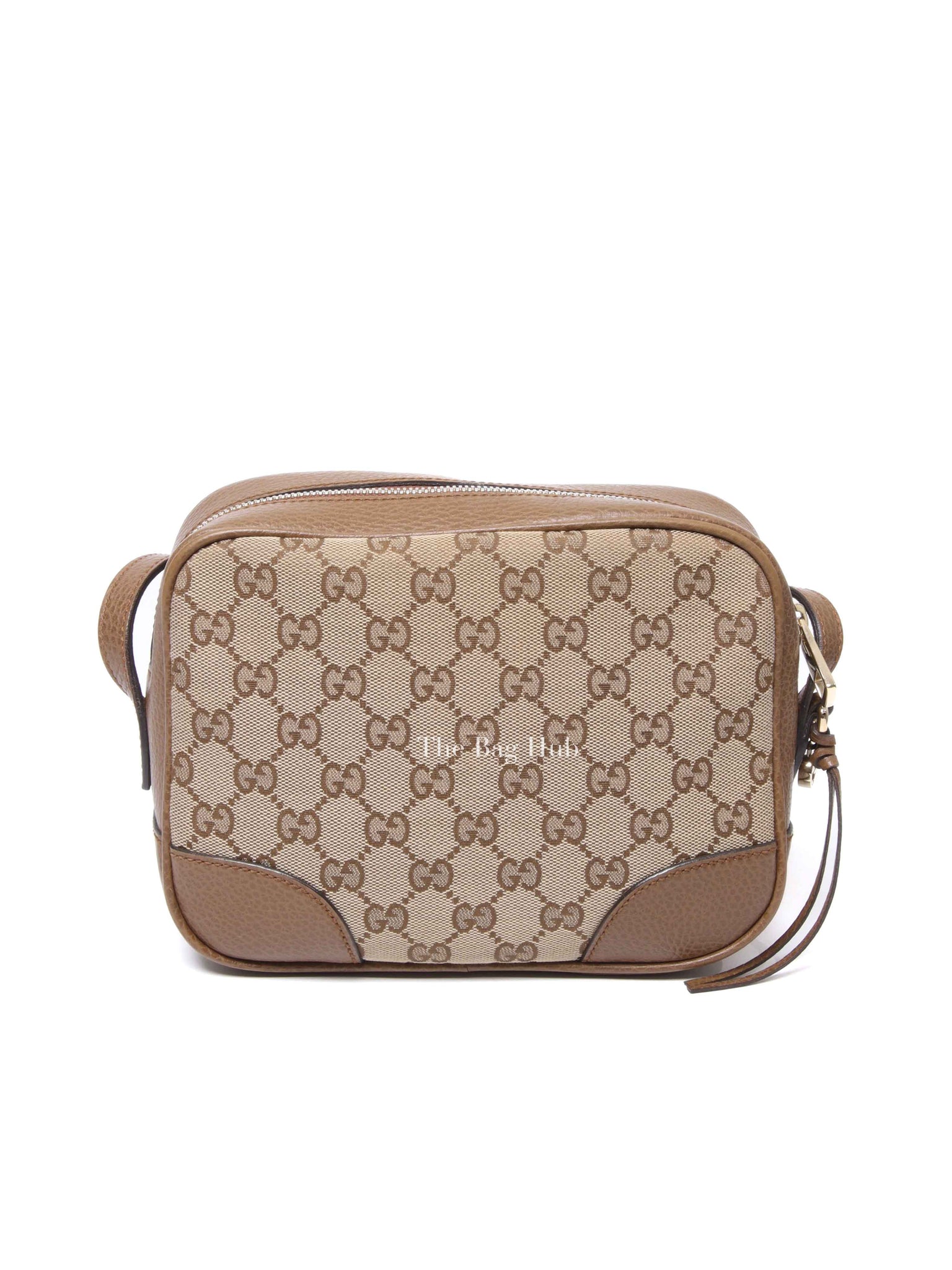 Gucci Beige Tabacco Monogram Mini Bree Messenger Bag