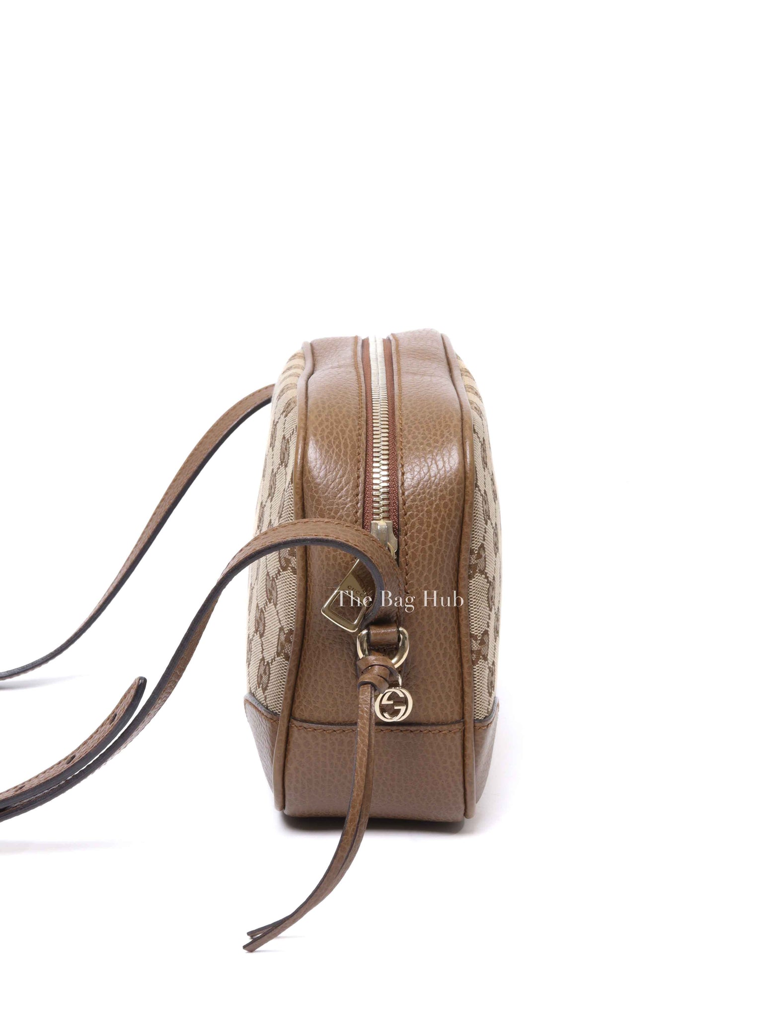 Gucci Beige Tabacco Monogram Mini Bree Messenger Bag