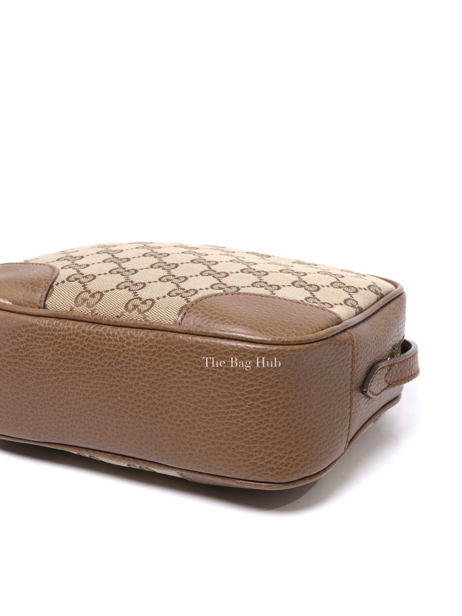 Gucci Beige Tabacco Monogram Mini Bree Messenger Bag