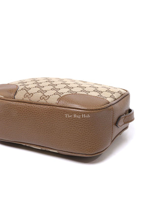 Gucci Beige Tabacco Monogram Mini Bree Messenger Bag