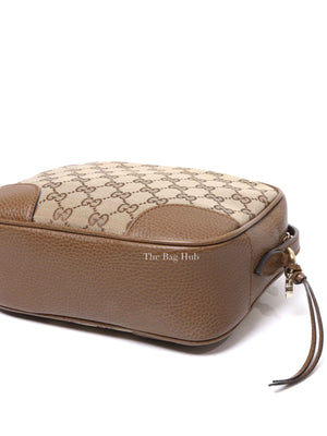 Gucci Beige Tabacco Monogram Mini Bree Messenger Bag