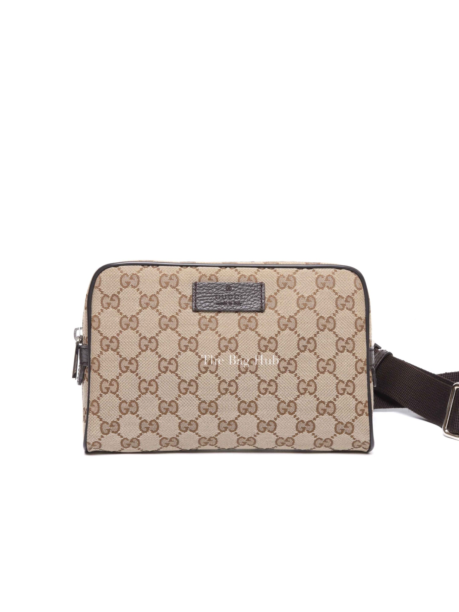 Gucci Beige/Brown GG Canvas and Leather Belt Bag