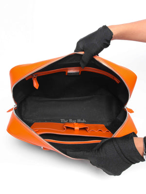 Givenchy Orange Calfskin Lucrezia Briefcase