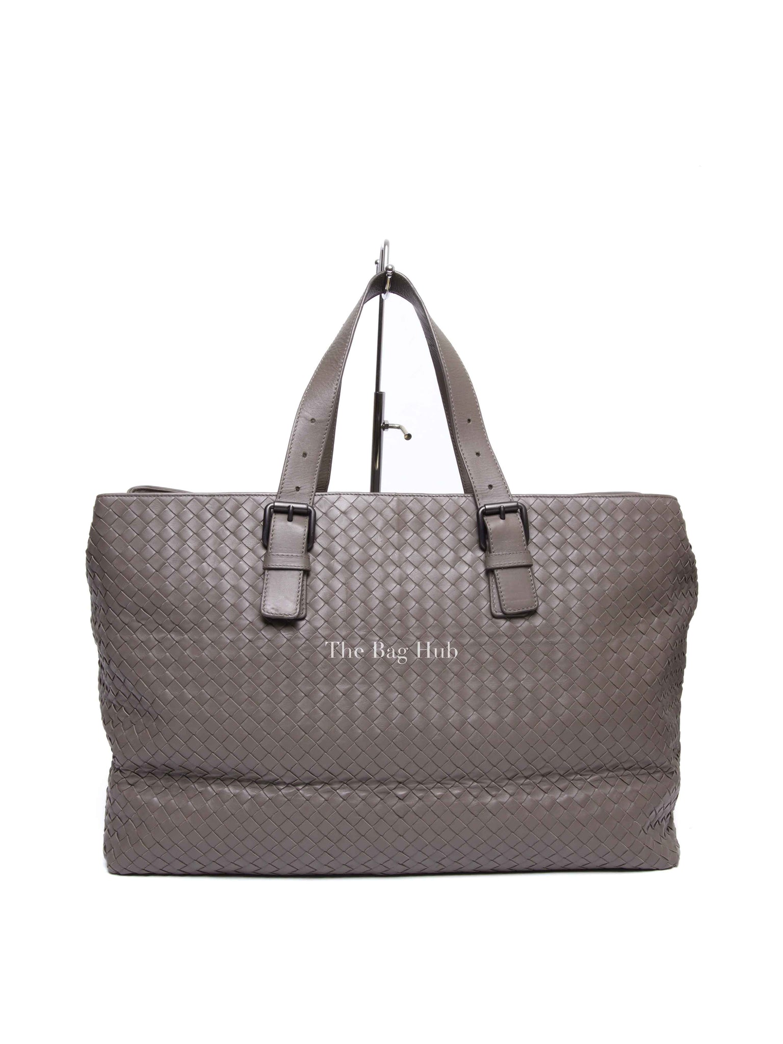 Bottega Veneta Gray Intrecciato Tote Bag