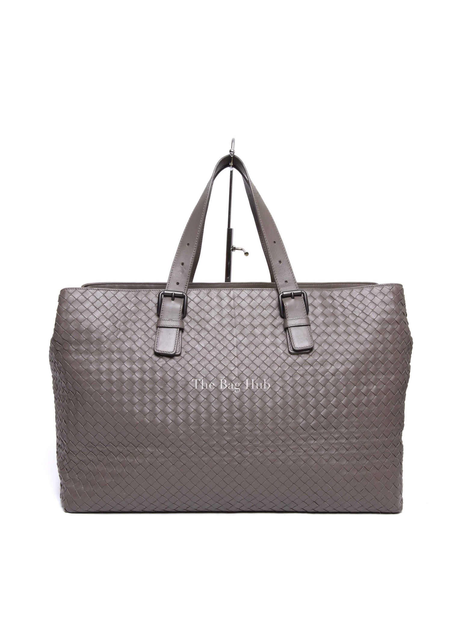 Bottega Veneta Gray Intrecciato Tote Bag