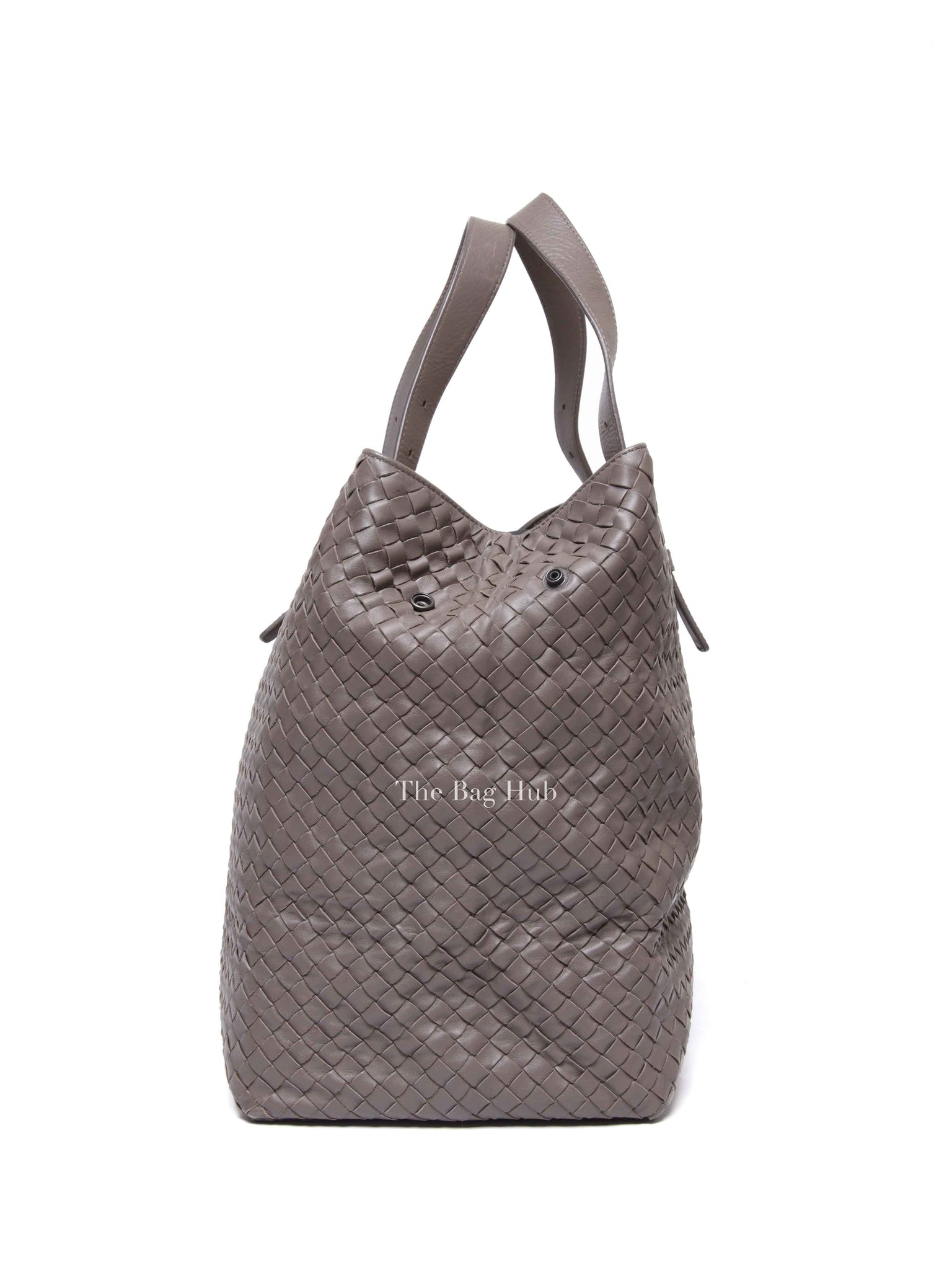 Bottega Veneta Gray Intrecciato Tote Bag