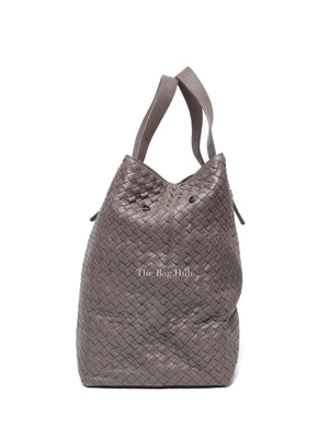 Bottega Veneta Gray Intrecciato Tote Bag