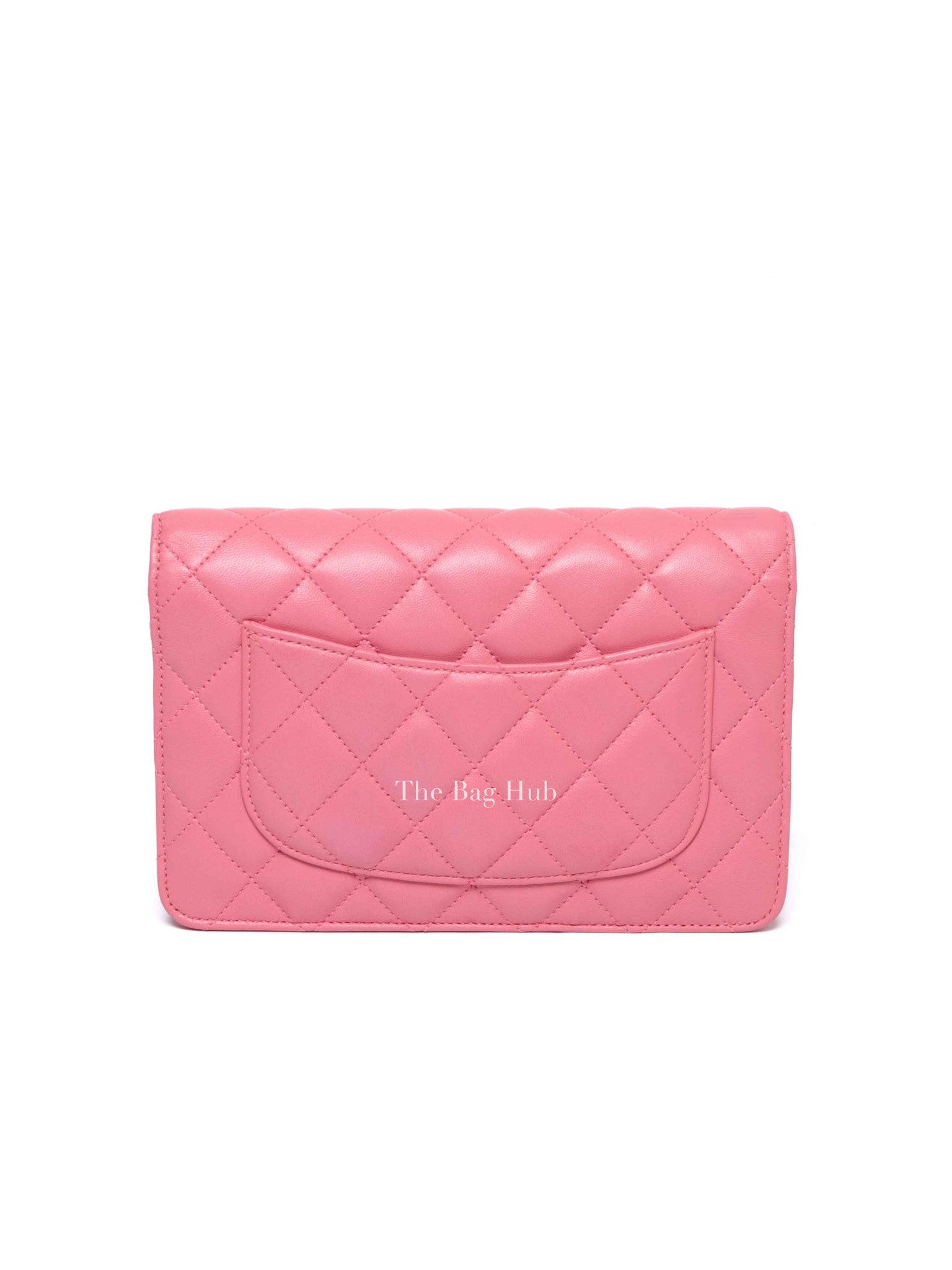 Chanel Pink Quilted Lambskin Leather Classic WOC SHW