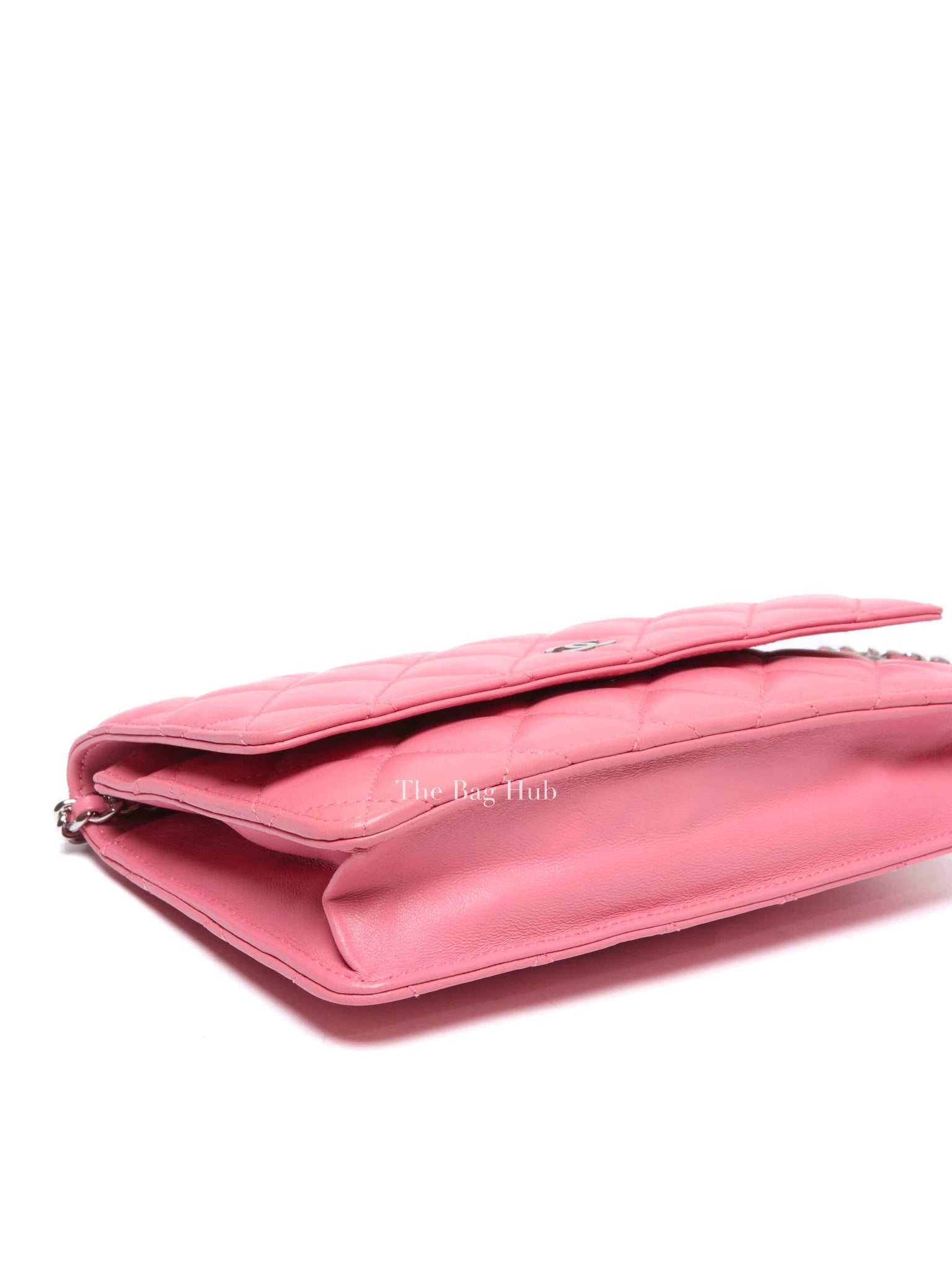 Chanel Pink Quilted Lambskin Leather Classic WOC SHW